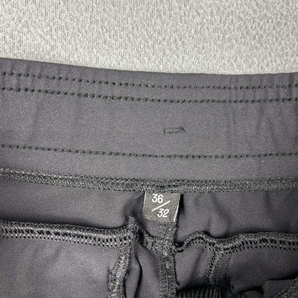 Public Rec Pants Mens 36x32 Black Performance Stretch Elastic Waist Zip Pockets - Picture 5 of 12